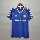 Manchester United Away Shirt Blue 1988 89