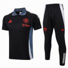Manchester United Polo Tracksuit 2024 2025 Black