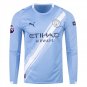 Men's  Puma Cherki 10 Manchester City Long Sleeve Home Jersey 25 26