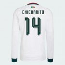 Men's adidas Chicharito 14 Mexico Long Sleeve Away Jersey 2026