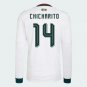 Men's adidas Chicharito 14 Mexico Long Sleeve Away Jersey 2026