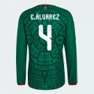 Men's adidas E. Alvarez Mexico Long Sleeve Home Jersey 2026