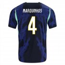 Men's Nike Marquinhos Brazil Away Jersey 2026