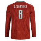 Men's Puma B. Fernandes 8 Portugal Long Sleeve Home Jersey 2026