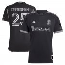Nashville Uniform #25 Walker Zimmerman Jerseys 2023 Man In Black Fans Shirts
