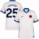 Chelsea Away Caicedo 25 Jersey 2024-2025 (Premier League)
