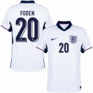 England Home Foden 20 Jersey 2024-2025