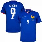 France Home Giroud 9 Jersey 2024-2025