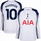 Tottenham Home Long Sleeves Maddison 10 Jersey 2025-2026 (Premier League)