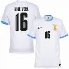 Uruguay Away M.Olivera 16 Jersey 2024-2025
