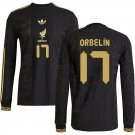 ORBELIN #17 Mexico Gold Long Sleeve Jersey 2025 Adults