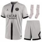 PSG JORDAN AWAY CHILDREN'S KIT JERSEY 2022 2023