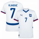 Puma Serbia Away Vlahović 7 Jersey 2024-2025