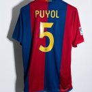 Puyol Barcelona 2006-07 Home #5 Premium Retro Jersey Short Sleeve