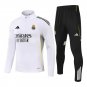 Real Madrid 1 4 Zip Tracksuit 2025 26 White