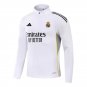 Real Madrid 1 4 Zip Tracksuit 2025 26 White