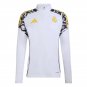 Real Madrid 1 4 Zip Tracksuit 2025 26 White