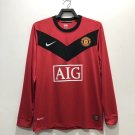 Retro Manchester United 2009 10 Home Long Sleeve Jersey