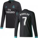 RONALDO #7 Real Madrid CF Away Long Sleeve Jersey 2017 18 Adults