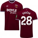 SOUCEK #28 West Ham United FC Home Jersey 2025 26 Adults