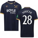 SOUCEK #28 West Ham United FC Third Jersey 2025 26 Adults