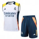 Tank Top Shorts Real Madrid 2024 2025 White Yellow