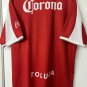 Toluca Jersey Men's Red White Banamex Soccer Futbol Club FC Deportivo cola