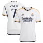Vini Jr Player Real Madrid Home Shirt 2023 2024
