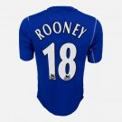 Wayne Rooney blue No.18 Everton match worn shirt-sleeved shirt, 2002-03, Puma