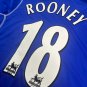 Wayne Rooney blue No.18 Everton match worn shirt-sleeved shirt, 2002-03, Puma