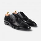 Crestwood Oxford - Vintage Leather Wingtip Shoes  Single-Color Classic Oxfords