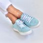 Women blue sneakers shoes