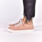 Nude Leather Sneakers Comfy Womens Wedding Trainers