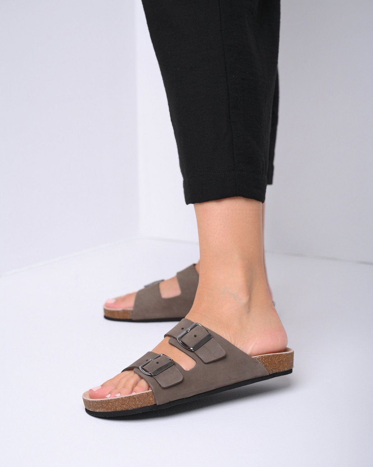 Sandals for women gray, Gift for her