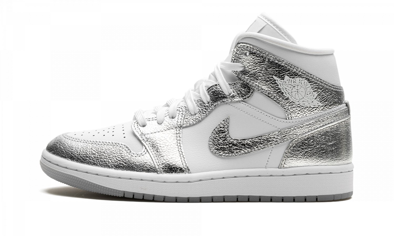 Air Jordan 1 Mid SE WMNS "Metallic Silver"