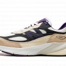 990v6 "Made In USA - Teddy Santis White Black Plum"