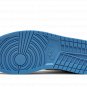 AIR JORDAN 1 MID WMNS "Black / White / University Blue"