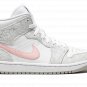 AIR JORDAN 1 MID SE WMNS "Heather Grey / Pink"