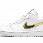 AIR JORDAN 1 LO SE WMNS "White Metallic Gold"