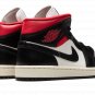 AIR JORDAN 1 MID WMNS "Black / Gym Red / Sail"