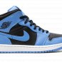 Air Jordan 1 Mid "University Blue Black"