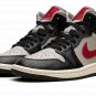 AIR JORDAN 1 MID WMNS "Black / Gym Red / College Grey"