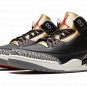 AIR JORDAN 3 WMNS "Black Cement Gold"