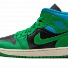 AIR JORDAN 1 MID WMNS "Lucky Green Aquatone"