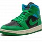 AIR JORDAN 1 MID WMNS "Lucky Green Aquatone"