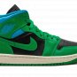 AIR JORDAN 1 MID WMNS "Lucky Green Aquatone"