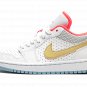 AIR JORDAN 1 LO SE WMNS "White / Sesame / Flash Crimson"