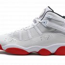 Jordan 6 Rings "White / University Red"