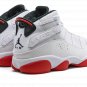 Jordan 6 Rings "White / University Red"