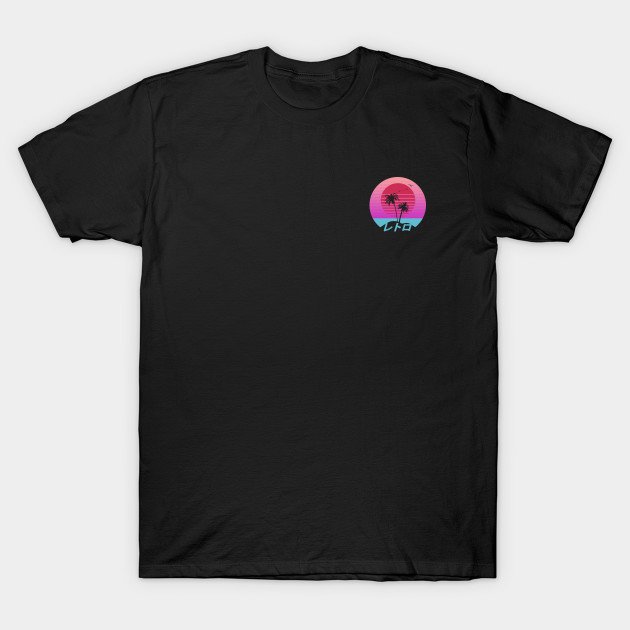 The Great Retro Wave Front and Back Print T-Shirt